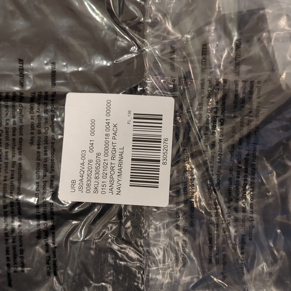 JANSPORT Right Pack Backpack Navy - Picture 8 of 9